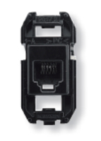 NIESSEN - SOPORTE CON TOMA TELEFÓNICA CON 6 CONTACTOS