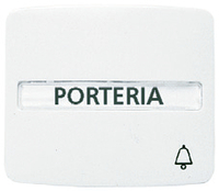 NIESSEN - PULSADOR TIMBRE RÓTULO ARCO BLANCO ALPINO