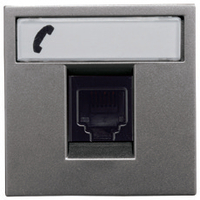 NIESSEN - TOMA TELÉFONO CON 6 CONTACTOS ZENIT ANTRACITA