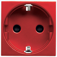 NIESSEN - BASE DE ENCHUFE 2P+T SCHUKO ZENIT ROJO