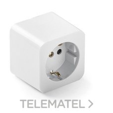 FAMATEL - BASE FIJA PORCEL.10A-250V TT LAT.BLANCO - Imagen 2