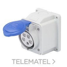 GEWISS - BASE FJA.PARED 10° IP44 3P+N+T 32A 200-250V 50-60Hz 9h CONEXIONADO TORN.AZ