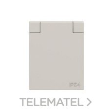 NIESSEN - BASE DE ENCHUFE ESTANCA IP54 PARA PANELES GRIS - Imagen 2