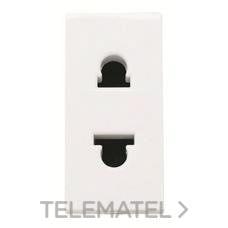 NIESSEN - BASE DE ENCHUFE EUROAMERICANA 16A ZENIT BLANCO - Imagen 2