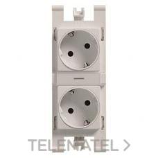 NIESSEN - BASE DE ENCHUFE SCHUKO DOBLE PLATA