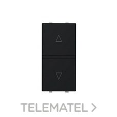 NIESSEN - INTERRUPTOR PERSIANAS 1 MÓDULO NEGRO