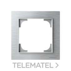 NIESSEN - MARCO 1 ELEMENTO ALBA ACERO INOXIDABLE