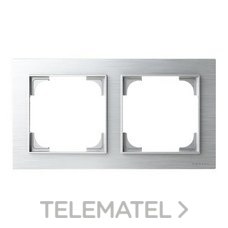 NIESSEN - MARCO 2 ELEMENTOS ALBA ACERO INOXIDABLE