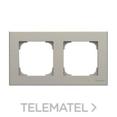 NIESSEN - MARCO DE 2 ELEMENTOS SKY ACERO INOXIDABLE