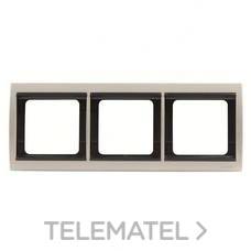 NIESSEN - MARCO DE 3 ELEMENTOS HORIZONTAL OLAS BL - Imagen 2