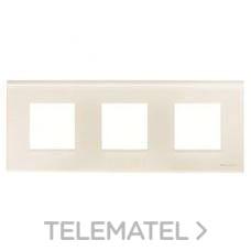 NIESSEN - MARCO DE 3 ELEMENTOS ZENIT CRISTAL BLANCO - Imagen 2