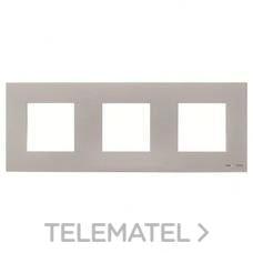 NIESSEN - MARCO DE 3 ELEMENTOS ZENIT PLATA - Imagen 2