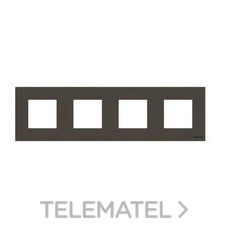 NIESSEN - MARCO DE 4 ELEMENTOS ZENIT ANTRACITA - Imagen 2