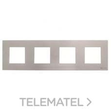 NIESSEN - MARCO DE 4 ELEMENTOS ZENIT PLATA - Imagen 2