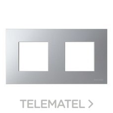NIESSEN - MARCO IP44 2 VENTANAS PLATA