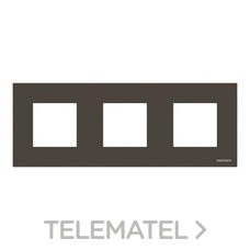 NIESSEN - MARCO IP44 3 VENTANAS ANTRACITA