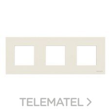 NIESSEN - MARCO IP44 3 VENTANAS BLANCO