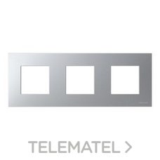 NIESSEN - MARCO IP44 3 VENTANAS PLATA