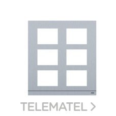 NIESSEN - PLACA DE CALLE 6 MÓDULOS TAMAÑO 2/3 ALUMINIO