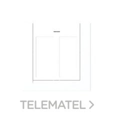 NIESSEN - PLACA PARA CAJA / ZÓCALO CON 2 COLUMNAS BLANCA