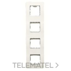 NIESSEN - PLACA 4 VENTANAS VERTICALES STYLO BLANCO ALPINO - Imagen 2