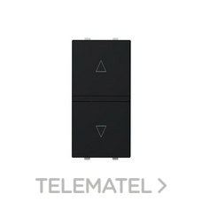 NIESSEN - PULSADOR 1 MÓDULO PERSIANA 1 MÓDULO NEGRO