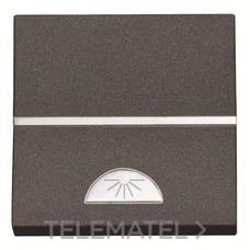 NIESSEN - PULSADOR SÍMBOLO LUZ 2 MÓDULOS ZENIT ANTRACITA - Imagen 2