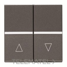 NIESSEN - PULSADOR PERSIANAS 2 MÓDULOS ZENIT ANTRACITA - Imagen 2