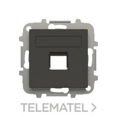 NIESSEN - TAPA 1 CONECTOR CON PERSIANA SKY NEGRO ESSENCE