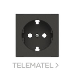 NIESSEN - TAPA BASE ENCHUFE SCHUKO PLANO SKY NEGRO SOFT