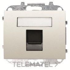 NIESSEN - TAPA VENTANA 1 CONECTOR RJ45 OLAS BLANCO JAZMÍN - Imagen 2