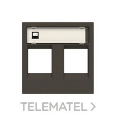 NIESSEN - TAPA VENTANA PARA 2 CONECTORES RJ45 ZENIT AN - Imagen 2