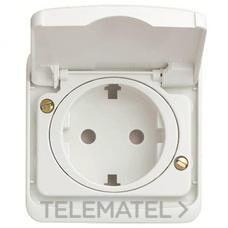 NIESSEN - TAPA ENCHUFE SCHUKO C/TAPA ARCO BL.ALPINO - Imagen 2