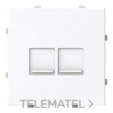 NIESSEN - TAPA PLANA 2 SOPORTES CON PERSIANA VEGA BLANCO MATE