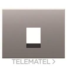 NIESSEN - TAPA TOMA DE TELÉFONO/INFORMÁTICA OLAS TITANIO