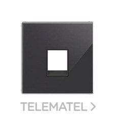NIESSEN - TAPA TOMA TELEFONO/RJ45 SKY CRISTAL NEGRO