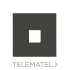 NIESSEN - TAPA TOMA TELEFONO/RJ45 SKY NEGRO SOFT