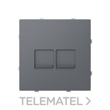 NIESSEN - TAPA TOMA INFOR.RJ45 C/PERS.2 CON.ALBA GRIS MATE