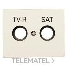 NIESSEN - TAPA TOMA TV-R/SAT OLAS BLANCO JAZMÍN - Imagen 2