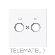 NIESSEN - TAPA TOMA TV-R/SAT SERIE ALBA BLANCO BRILLO