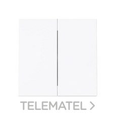 NIESSEN - TECLA DOBLE INT./CONM. ALBA BLANCO MATE