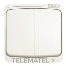 NIESSEN - TECLA INT./CONM. DOBLE ARCO BLANCO ALPINO - Imagen 2