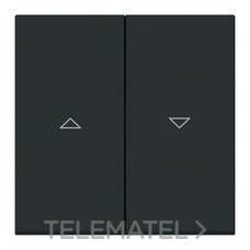 NIESSEN - TECLA INTERRUPTOR / PULSADOR PERSIANAS VEGA NEGRO MATE