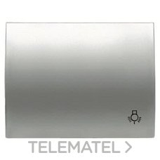 NIESSEN - TECLA PULSADOR CON SÍMBOLO LUZ OLAS TITANIO - Imagen 2