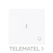 NIESSEN - TECLA PULSADOR TIMBRE C/VISOR ALBA BLANCO BRILLO