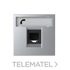 NIESSEN - TOMA TELÉFONO CON 6 CONTACTOS ZENIT PLATA - Imagen 2