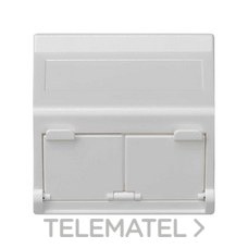 SIMON - PLACA INCLINADA P/2 MODULOS MD BL.NIEVE