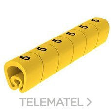 UNEX - SENALIZ.PVC PLAST.4-8mm -5- AMARILLO - Imagen 2