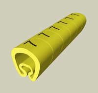 UNEX - SENALIZ.PVC PLAST.2-5mm --- AMARILLO