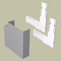 UNEX - ANGULO PLANO 50x150 GRIS ANOD.